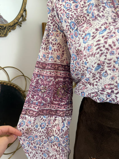 1970s Indian Blockprint Shirt
