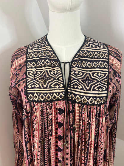 1970s Aztec Phool Dress