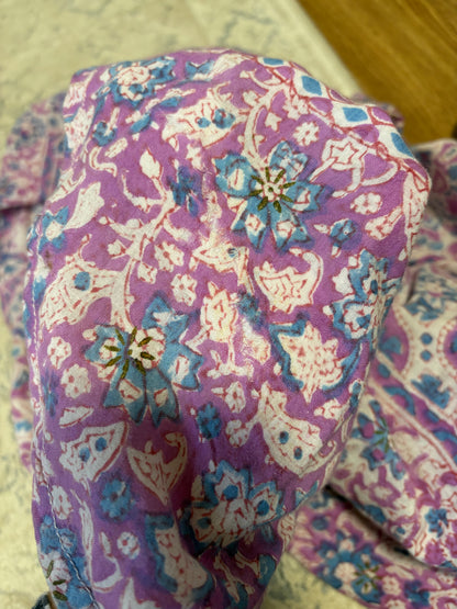 1970’s Purple Block-print Kaftan