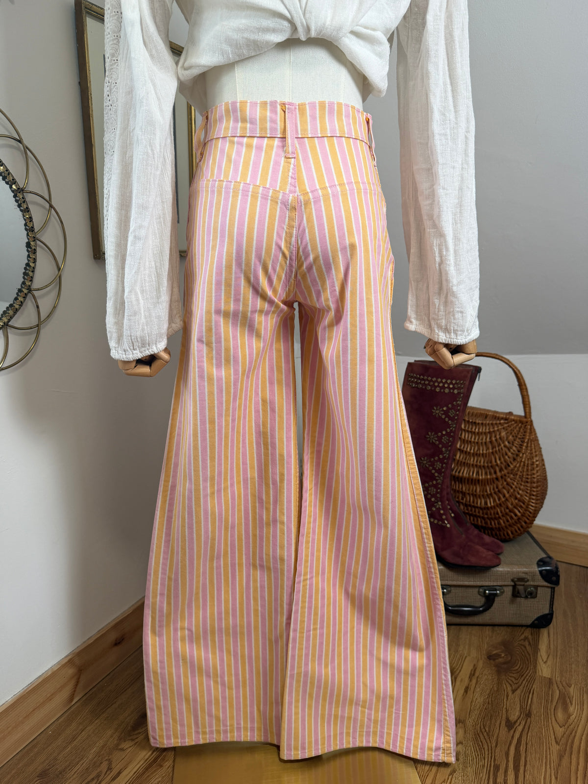 1970s ‘Miss Levi’s’ Candy Striped Flares