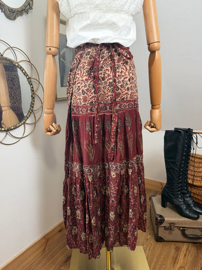 1970s Indian Cotton Wrap Skirt