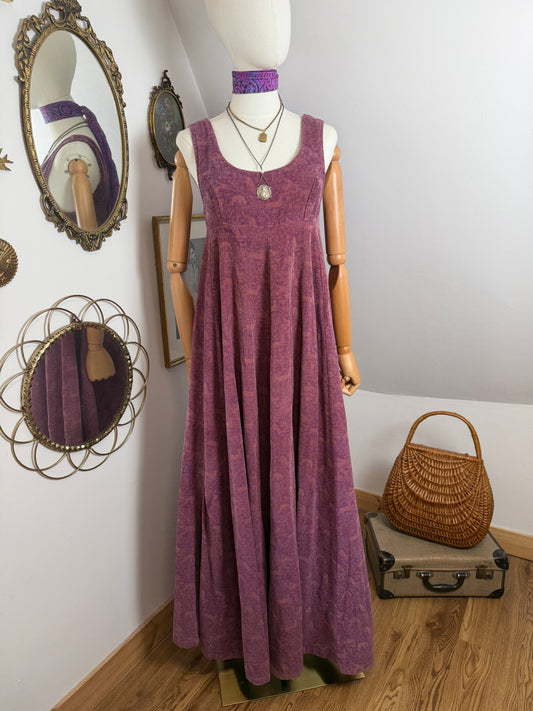 1970s ‘Laura Ashley’ Mythical Beasts Corduroy Pinafore