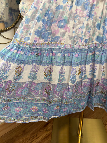 1970s Indian Gauze Dress By ‘Peacock’