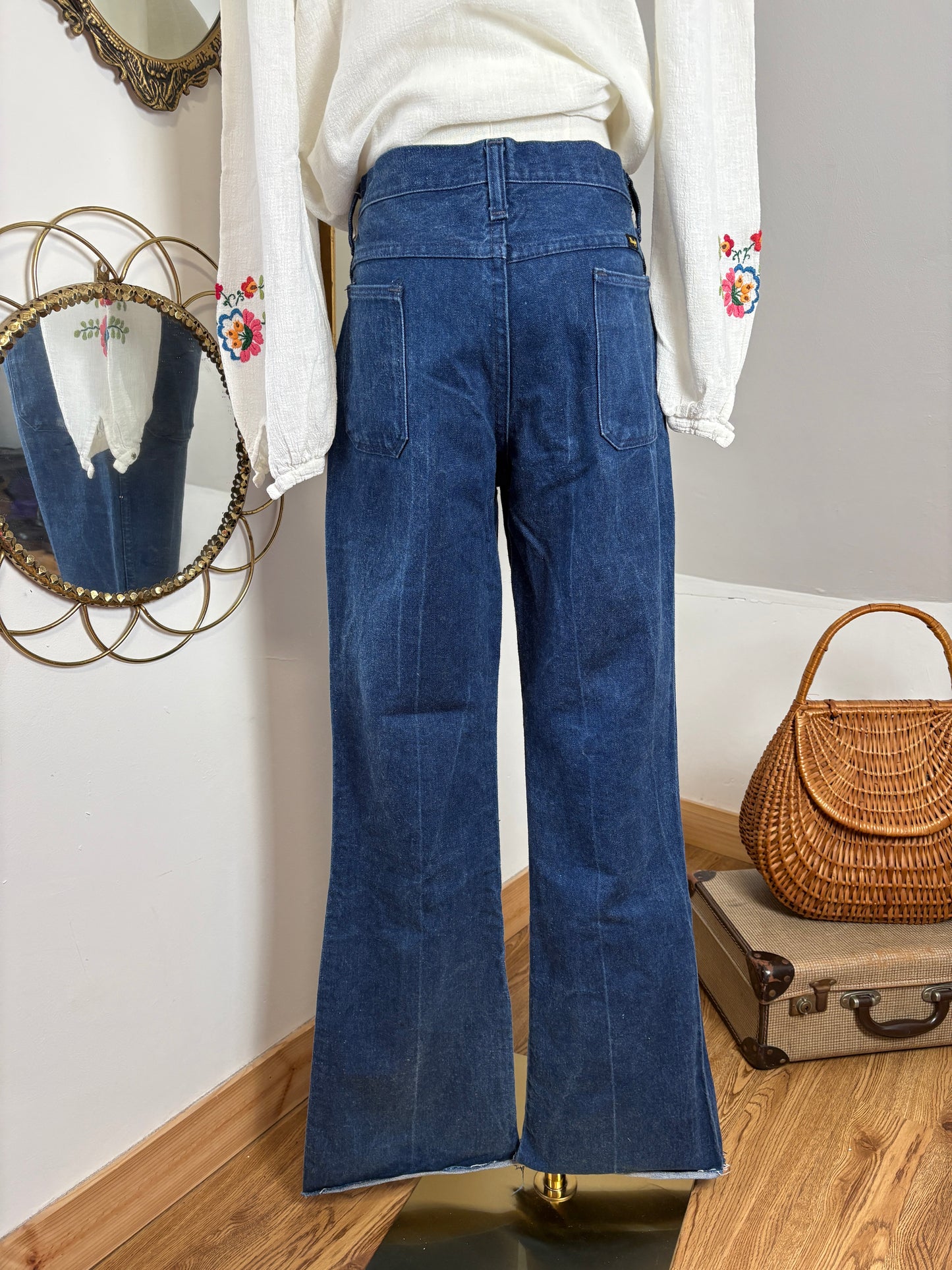 1970s Dark Wash Wrangler Jeans