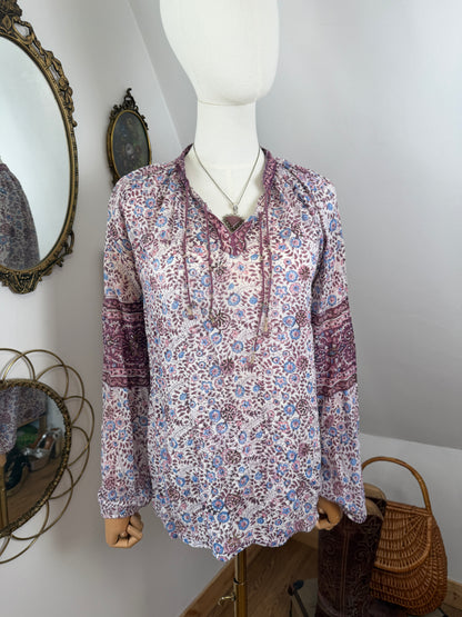 1970s Indian Blockprint Shirt