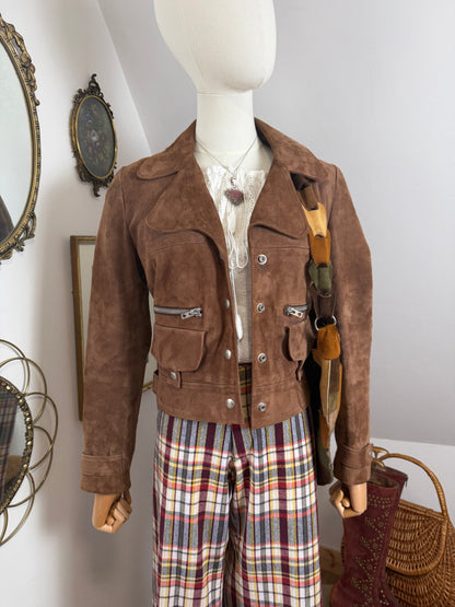 1960s Suede Cropped Jacket
