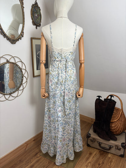 1970s Forest Fairy Cotton Dress
