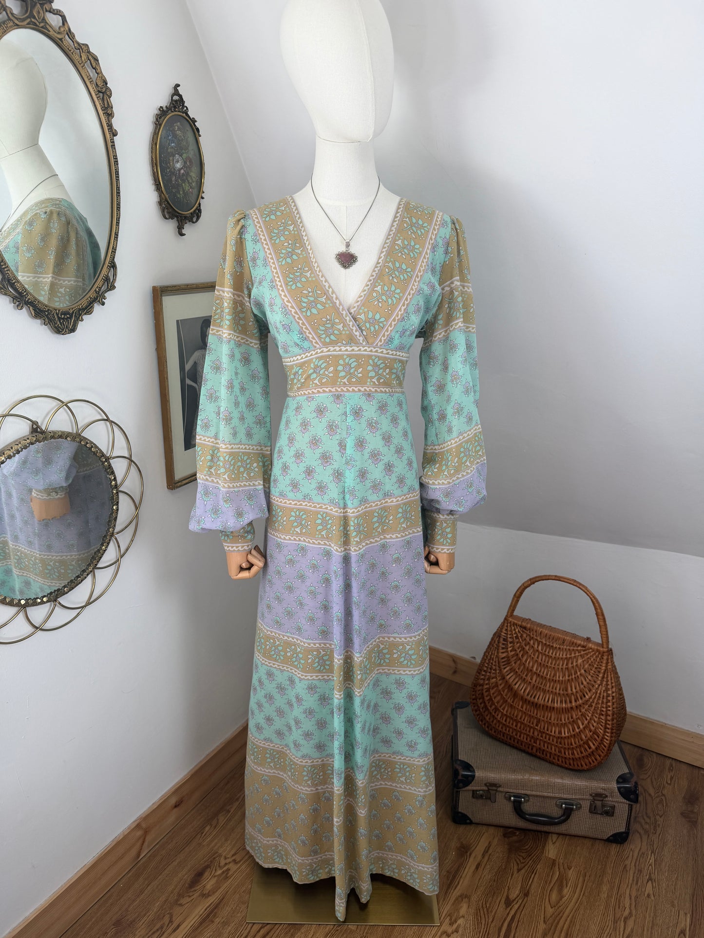 1970s ‘Samuel Sherman’ Bohemian Dress