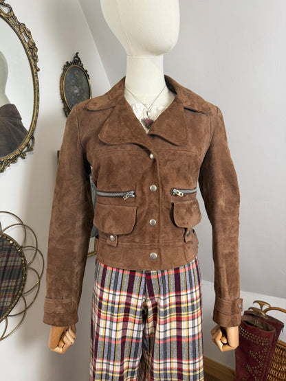 1960s Suede Cropped Jacket
