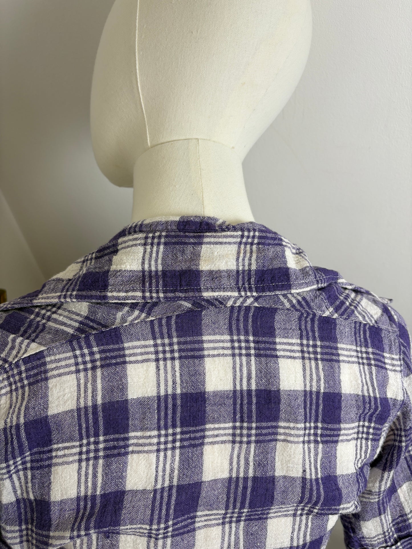 1970s Purple Cheesecloth Shirt