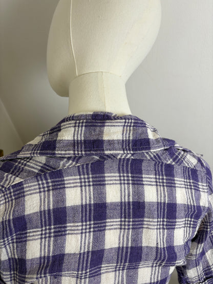 1970s Purple Cheesecloth Shirt