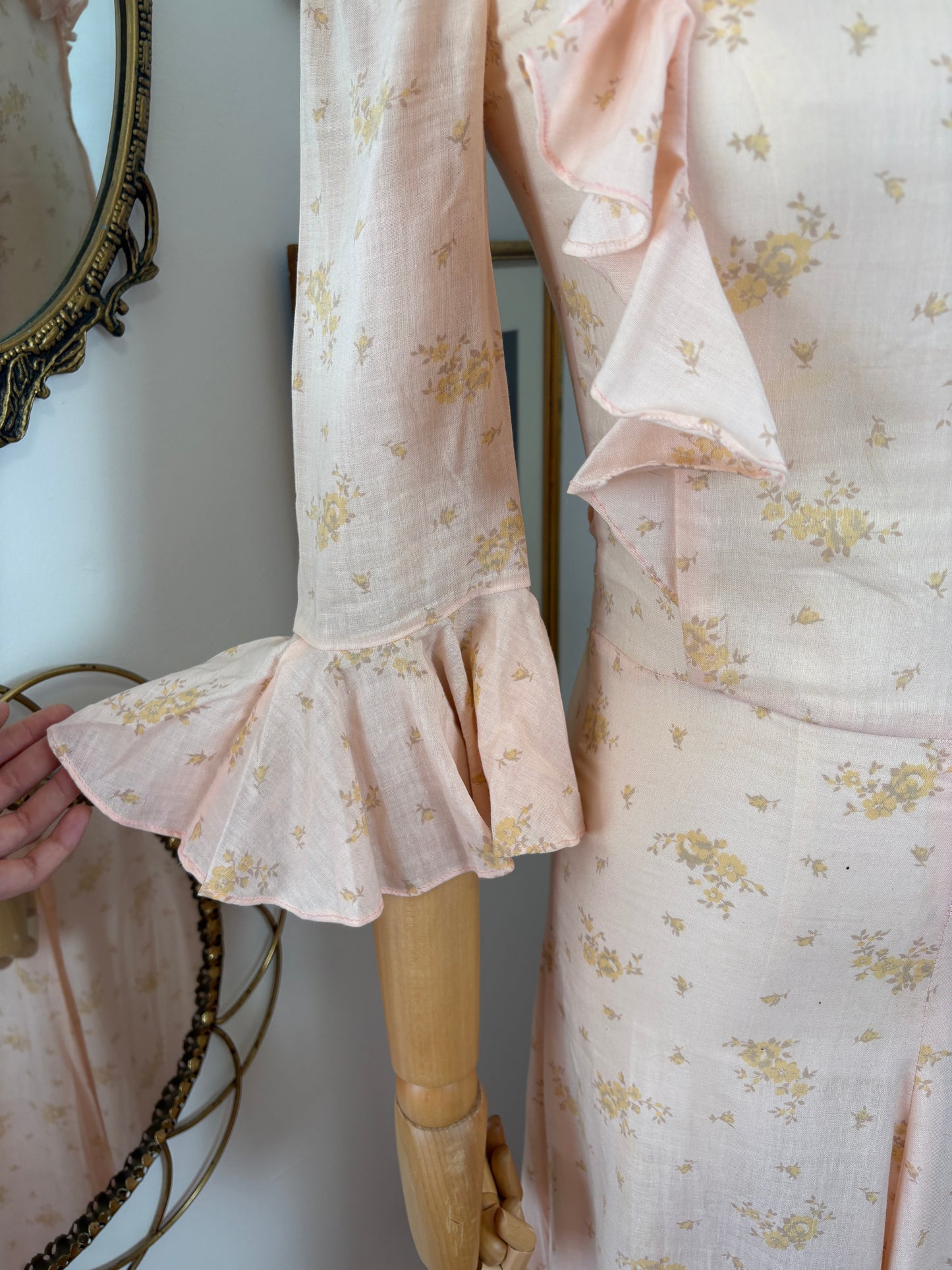 1970s ‘Biba’ Floral Prairie Dress