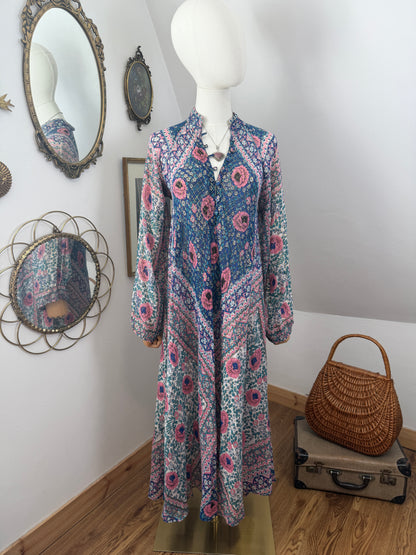 1970s ‘Adini’ Lurex Caftan Dress