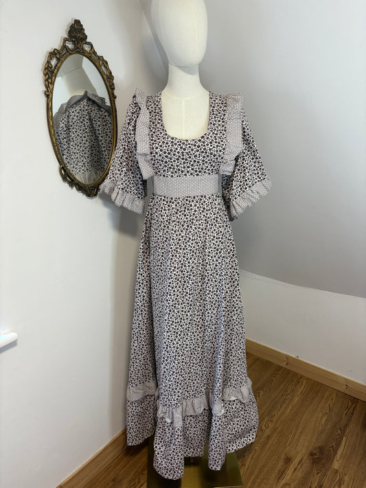 1970s Gina Fratini Prairie Dress
