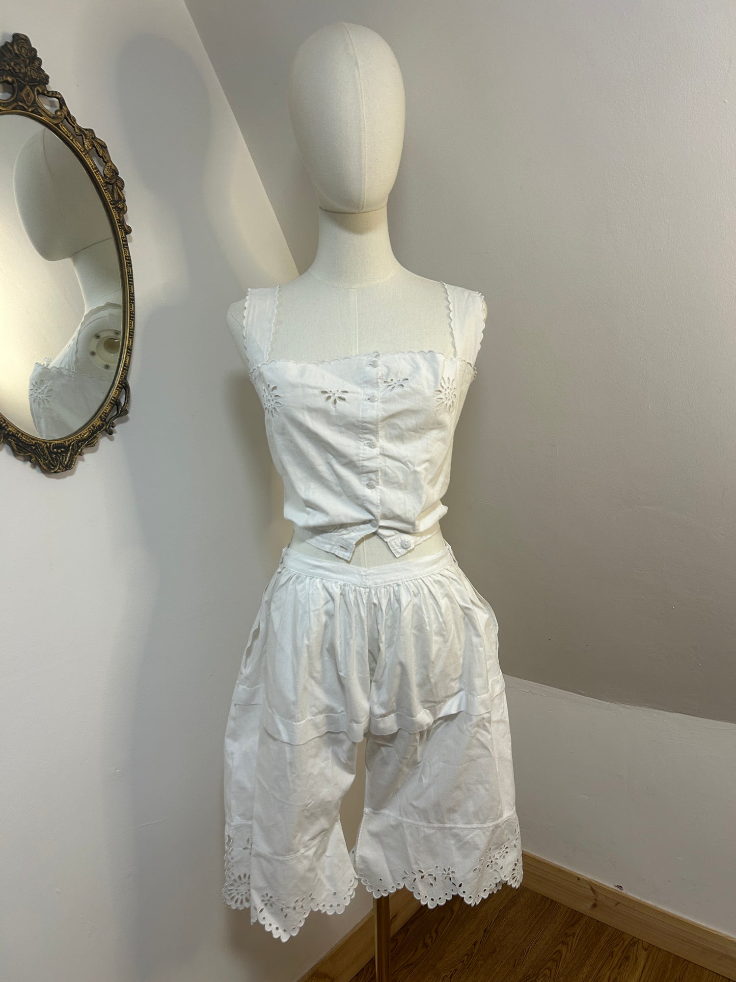 1900’s Cotton Chemise & Bloomer Set