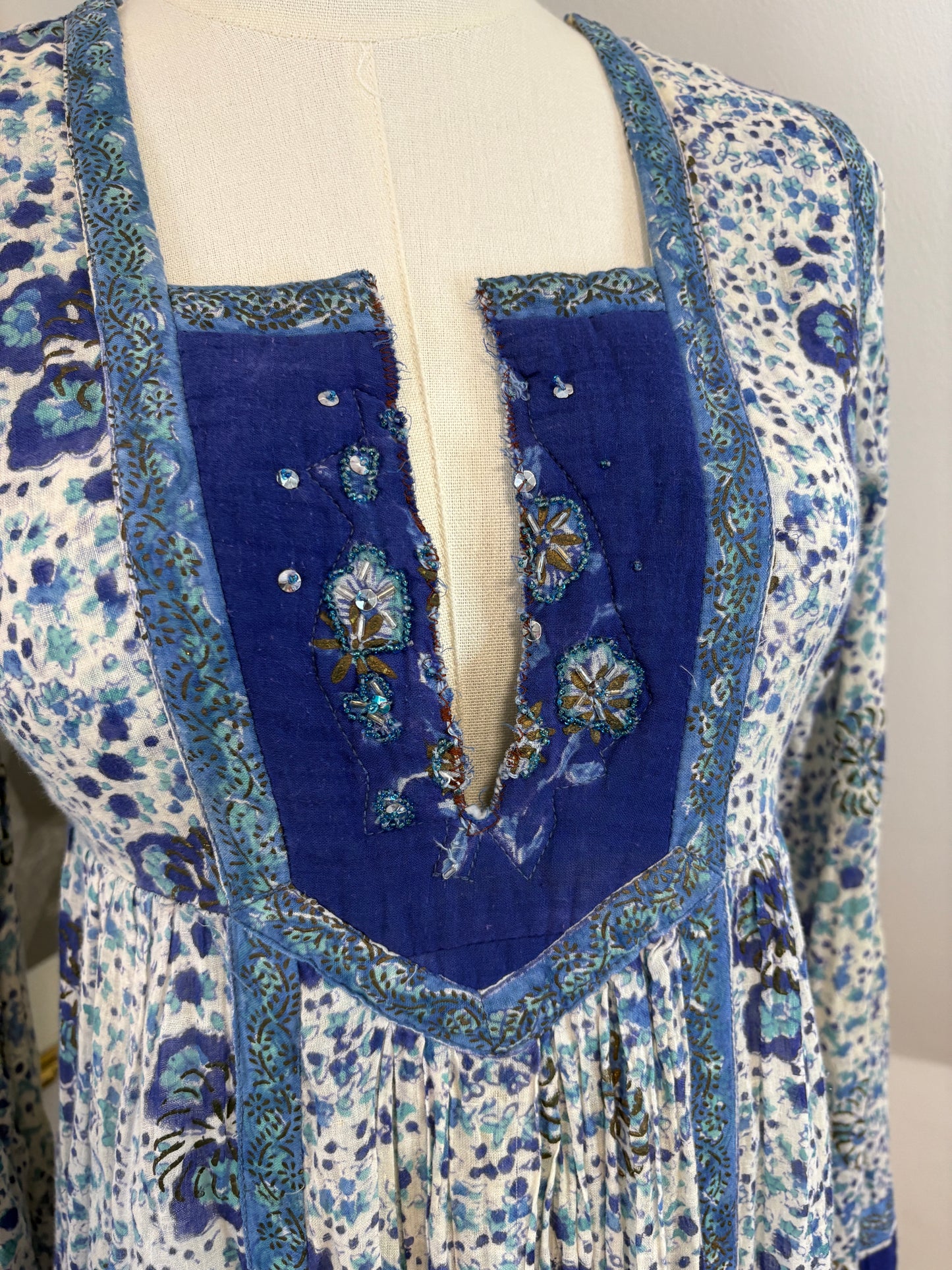 1970’s ‘Interlinks’ Indian Blockprint Dress