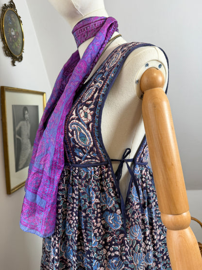 1970s ‘Mayur’ Quilted Pinafore Dress