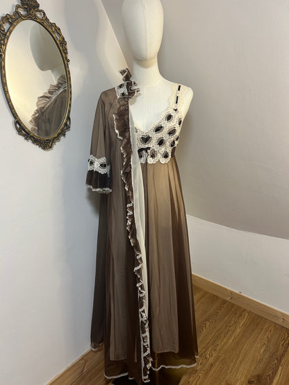 1960s Gown & Slip Set