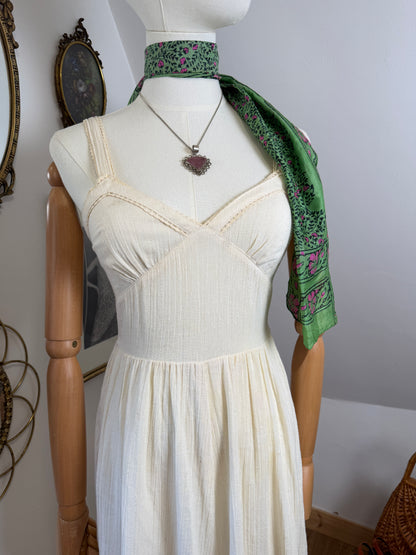 1970s Cheesecloth Sundress