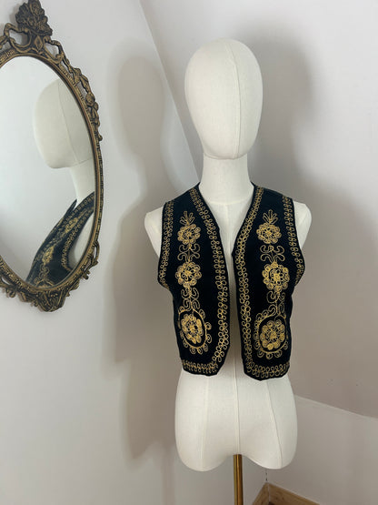 1960s Velvet Ottoman Waistcoat