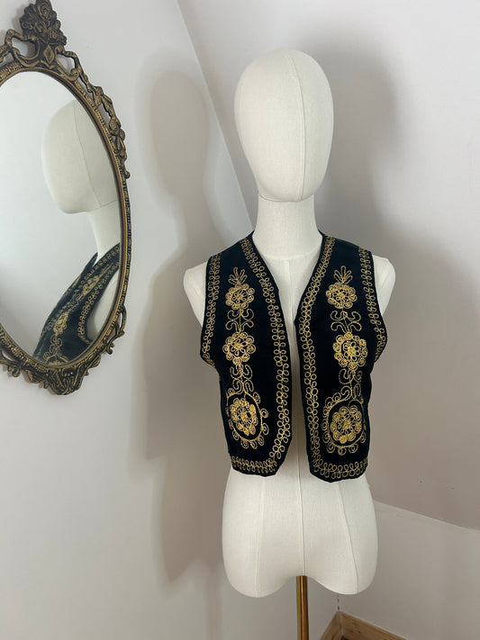 1960s Velvet Ottoman Waistcoat