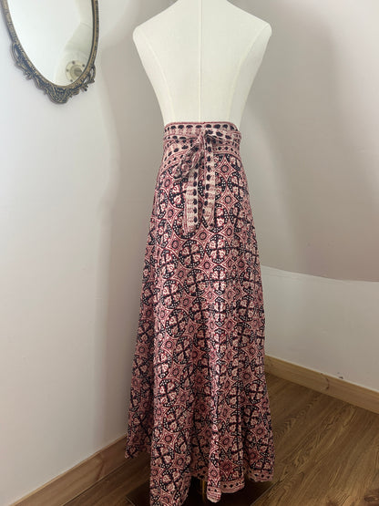 Rare 1970s Ayesha Davar Wrap Skirt