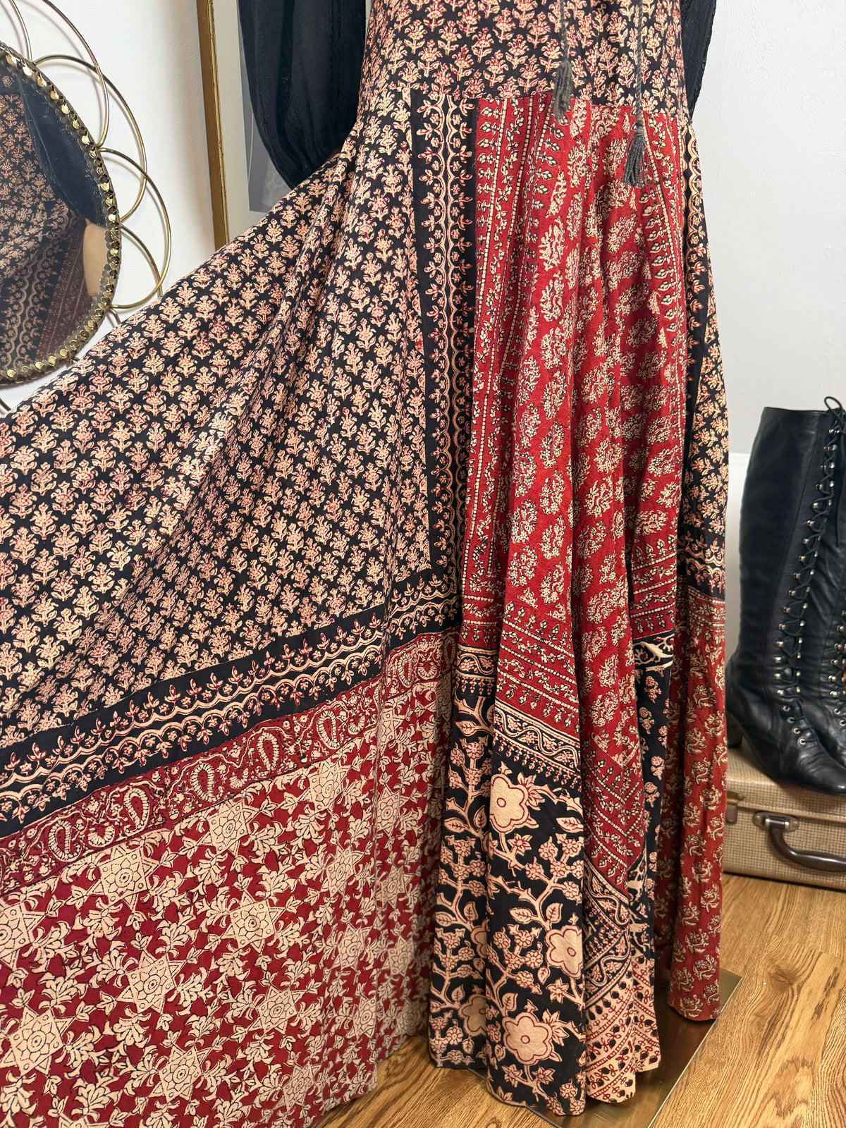 1970s ‘Anokhi’ Blockprint Skirt