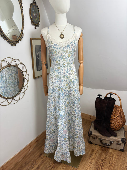 1970s Forest Fairy Cotton Dress