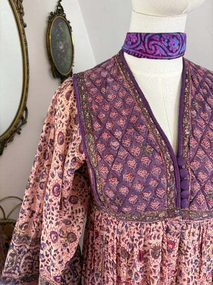 1970s ‘Kay London’ Indian Blockprint Dress