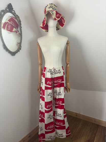 1970s Coca-Cola Beach Hat & Flares
