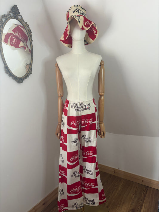 1970s Coca-Cola Beach Hat & Flares