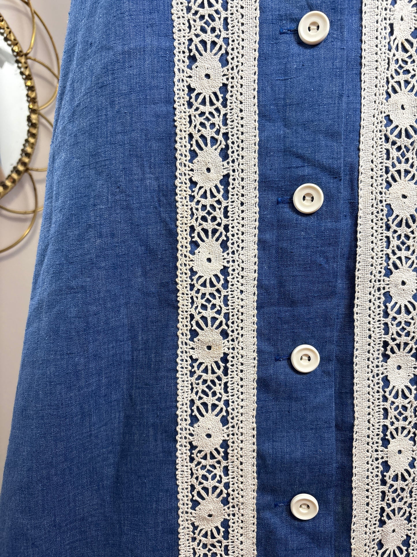 1970s Cotton Lace Skirt