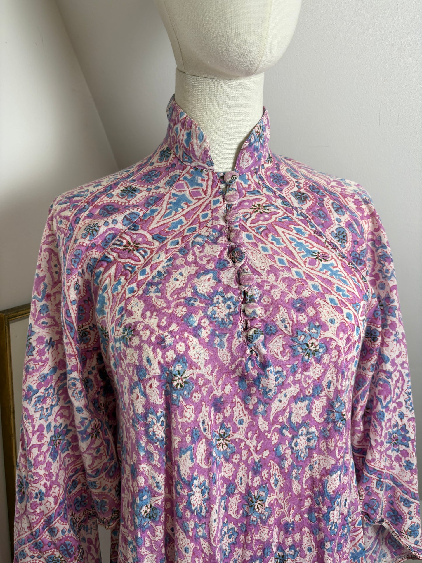 1970’s Purple Block-print Kaftan