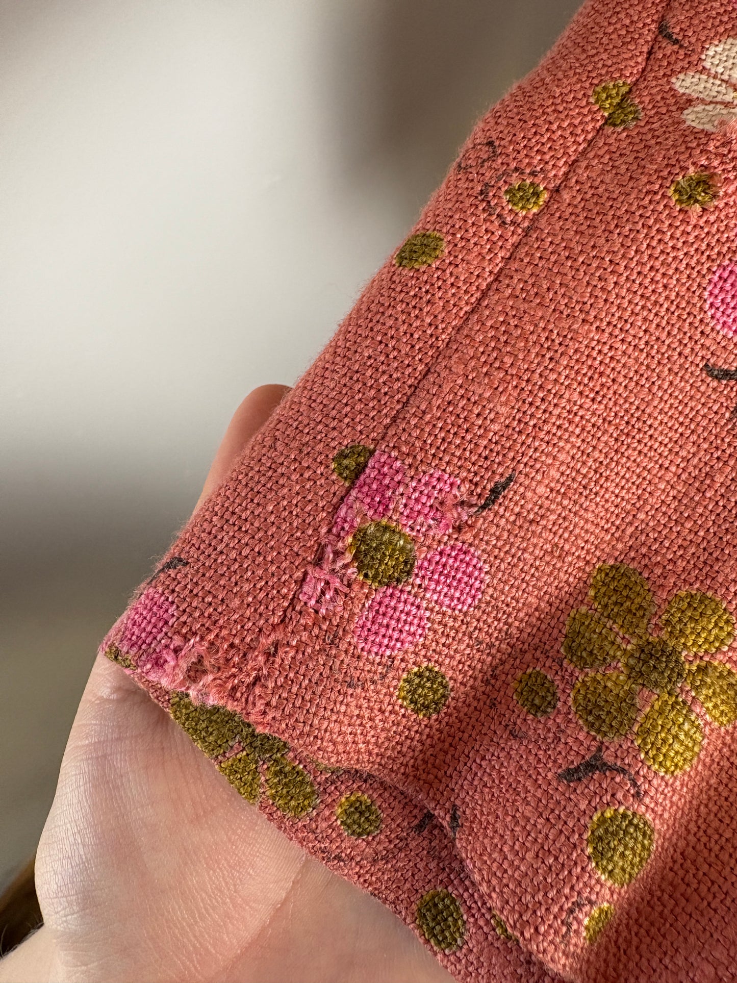 1970s Pink Floral Suit