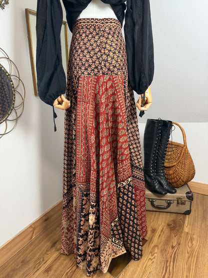 1970s ‘Anokhi’ Blockprint Skirt