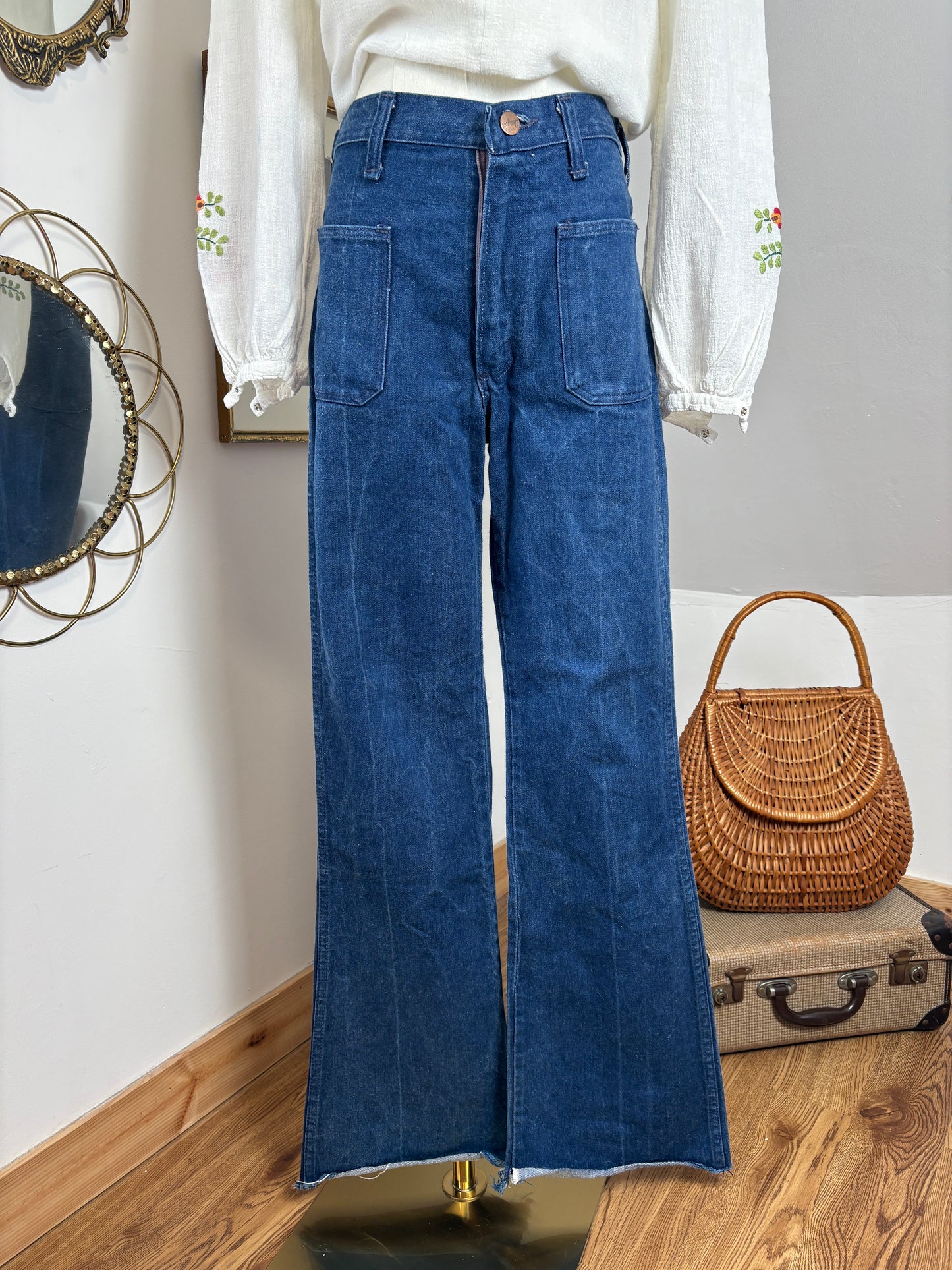 1970s Dark Wash Wrangler Jeans
