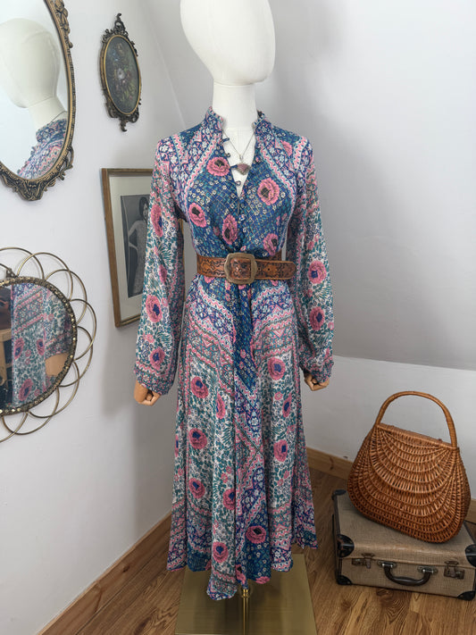 1970s ‘Adini’ Lurex Caftan Dress