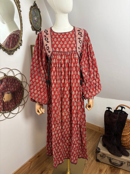 1970s ‘Phool’ Indian Cotton Dress