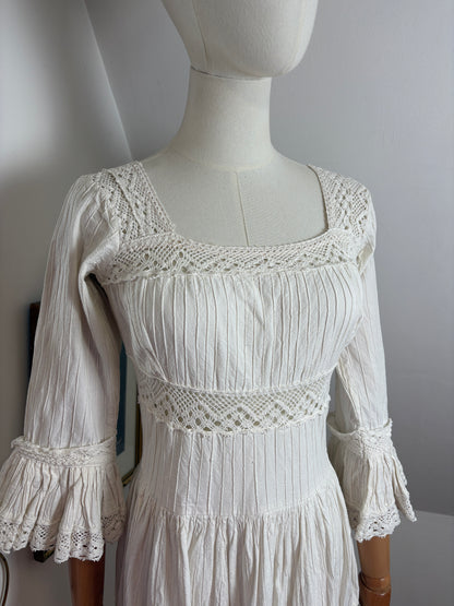 1970s Mexican Cotton Dress