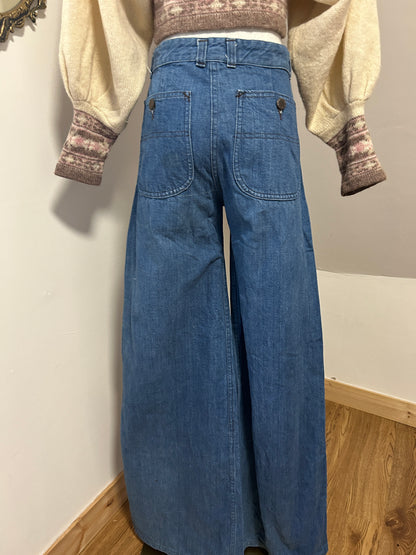 1970s Flared Bellbottom Jeans