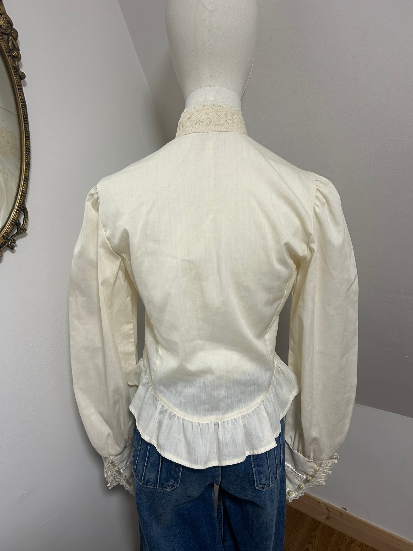 1970s Gunne Sax Victorian Shirt