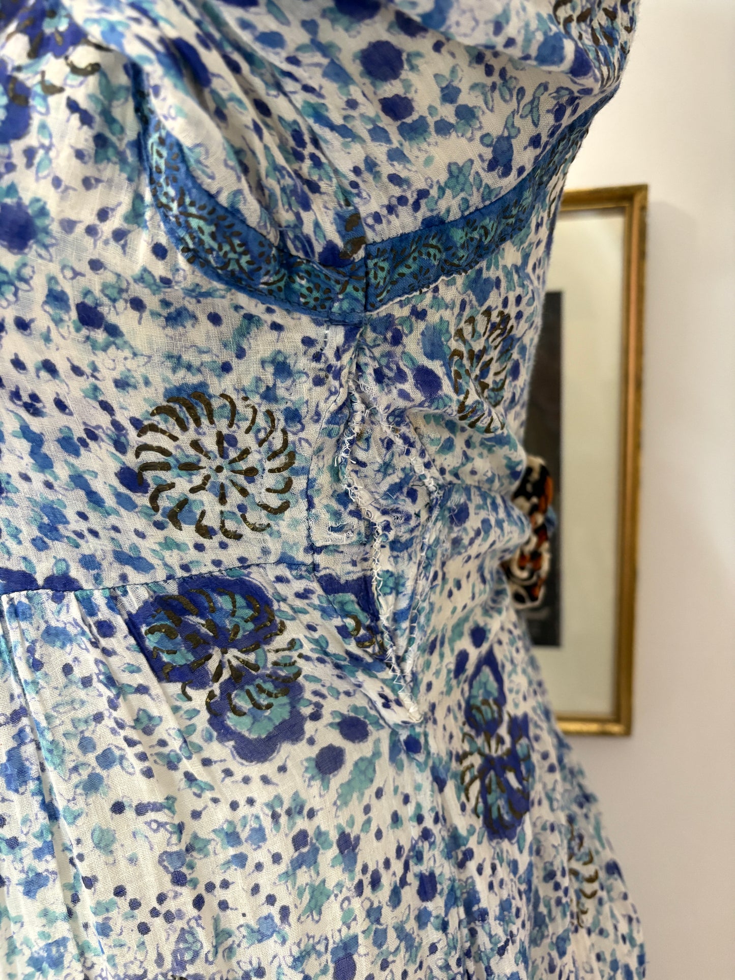1970’s ‘Interlinks’ Indian Blockprint Dress