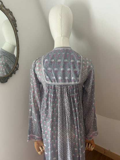 John Craig 70s Indian Gauze Dress