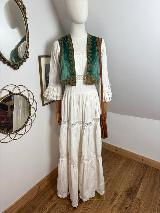 1970s Mexican Cotton Dress