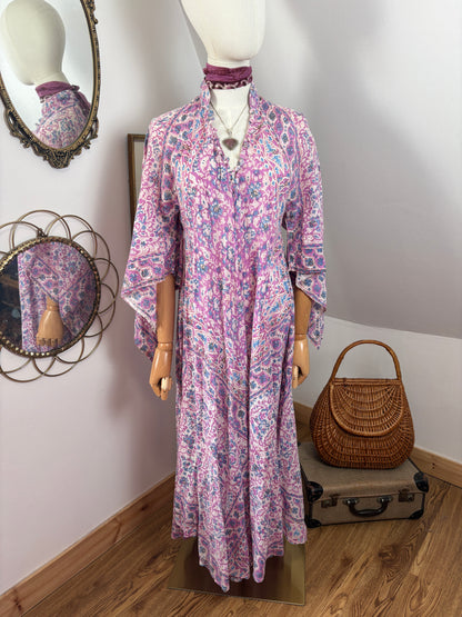 1970s Indian Block print Kaftan