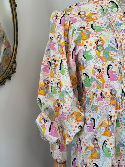1970’s Novelty Print Oriental Shirt