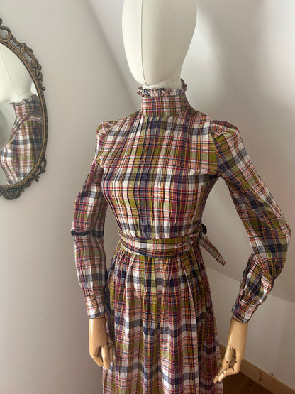 1970s Tartan ‘Travers Tempos’ Dress