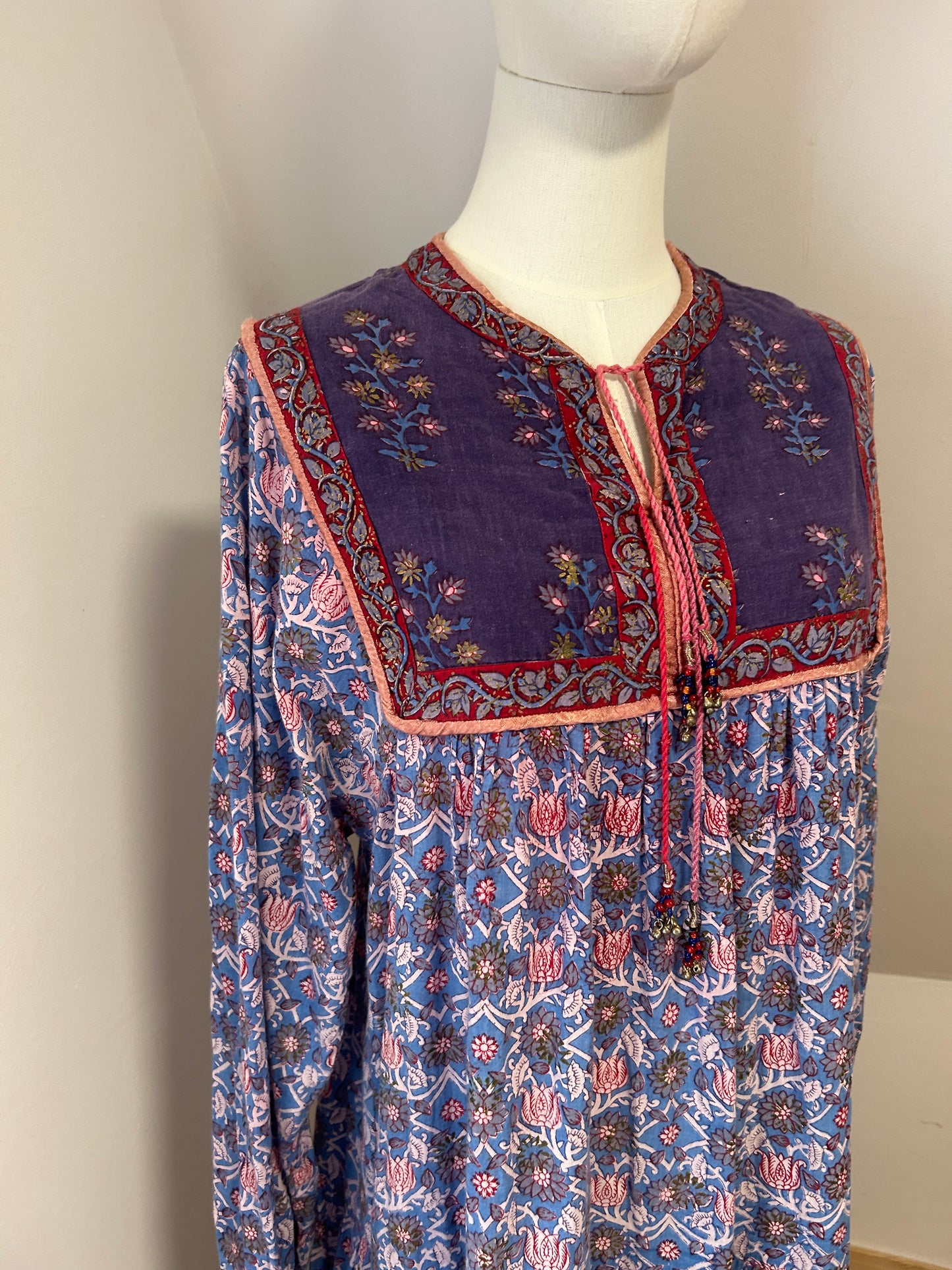 1970s ‘The Vogue’ Indian Cotton Dress