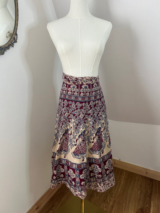 1970s Indian Cotton Wrap Skirt