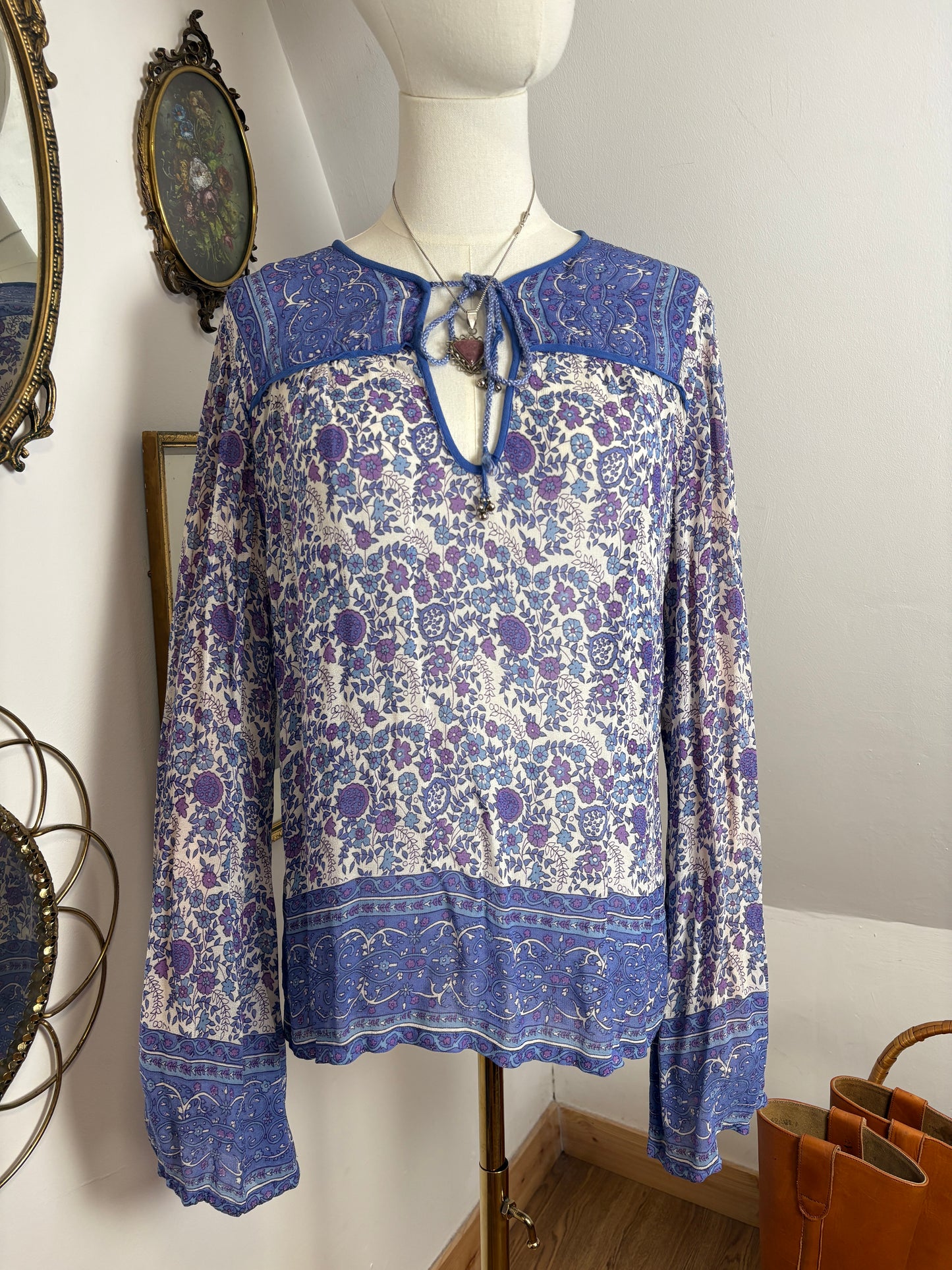 1970s Bohemian Blouse